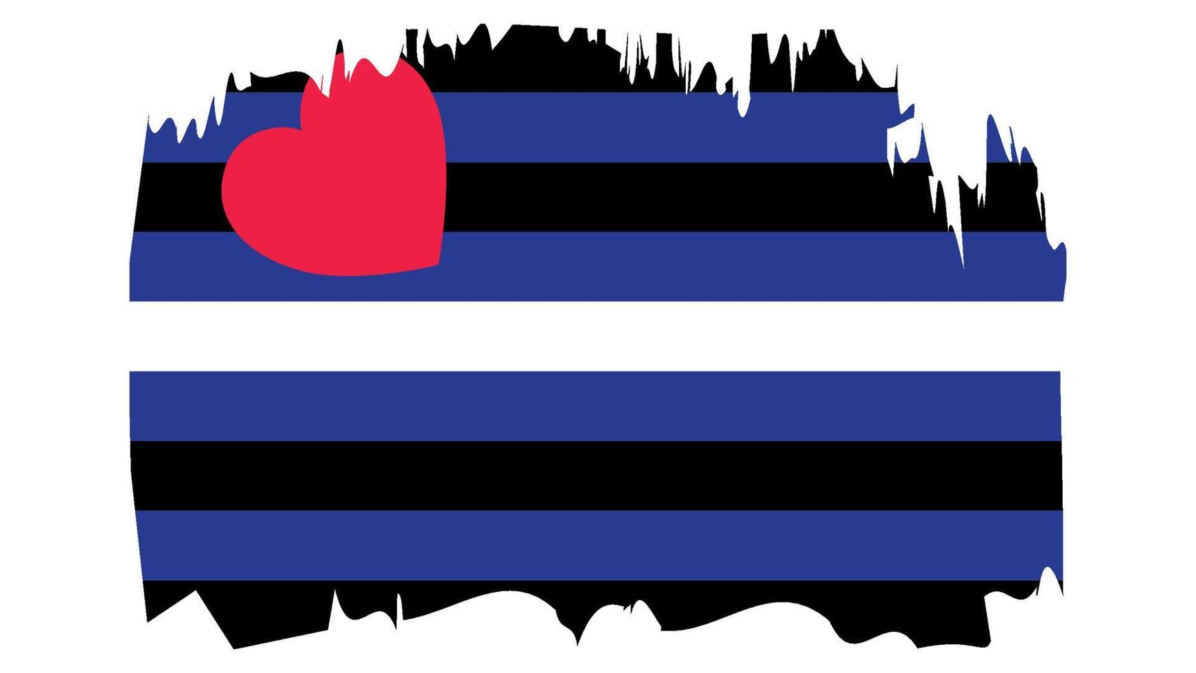 Leather Pride Flag. Symbol for leather fetishists, practitioners of sadomasochism, BDSM or related practices. vector