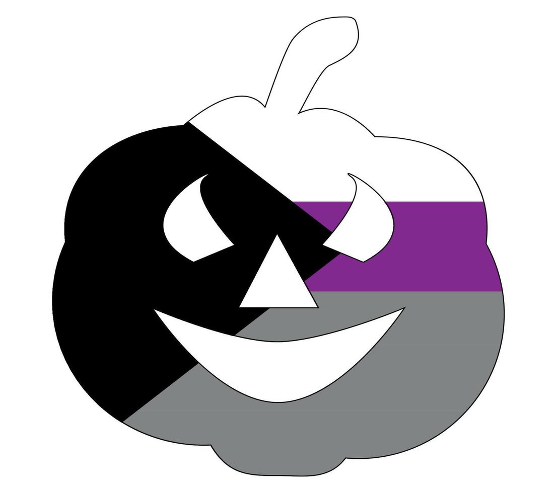 diseño de plantilla de ilustración de elemento gráfico de emblema de bandera demisexual vector