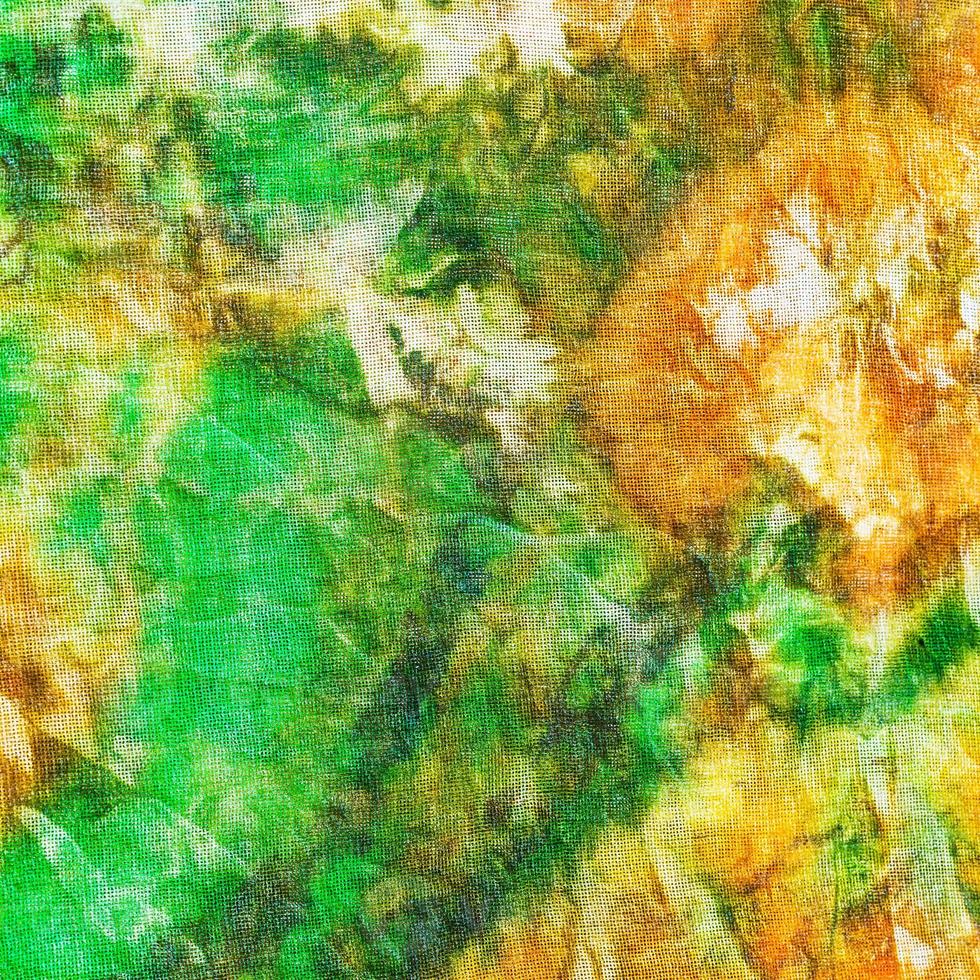 abstract pattern of green yellow batik photo