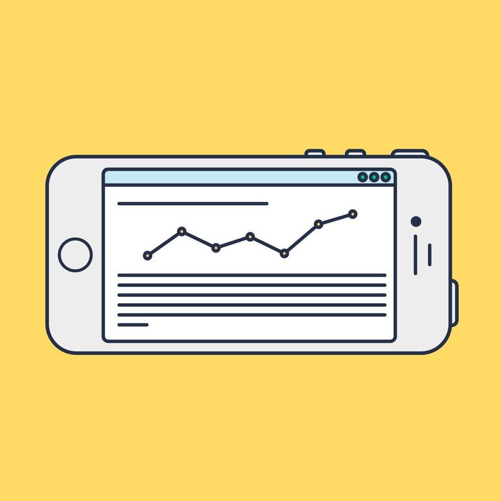 Web Template of Smartphone Site or Article Form vector