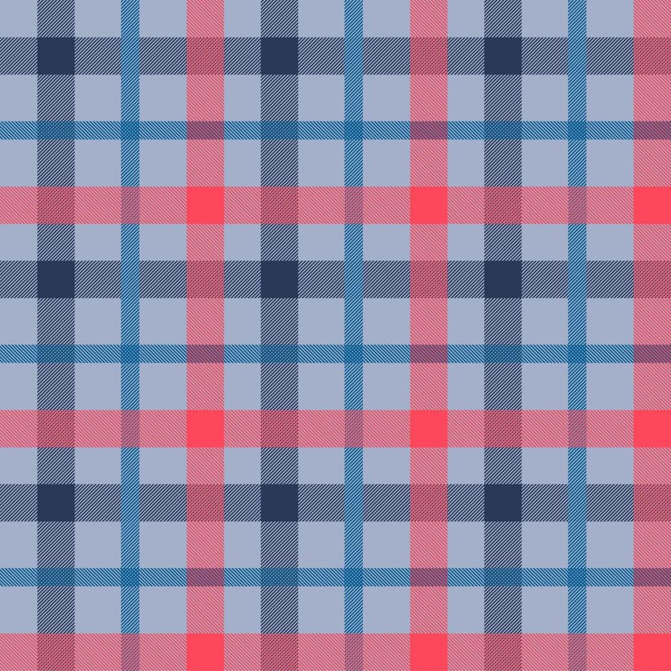 Tattersall material color seamless vector pattern