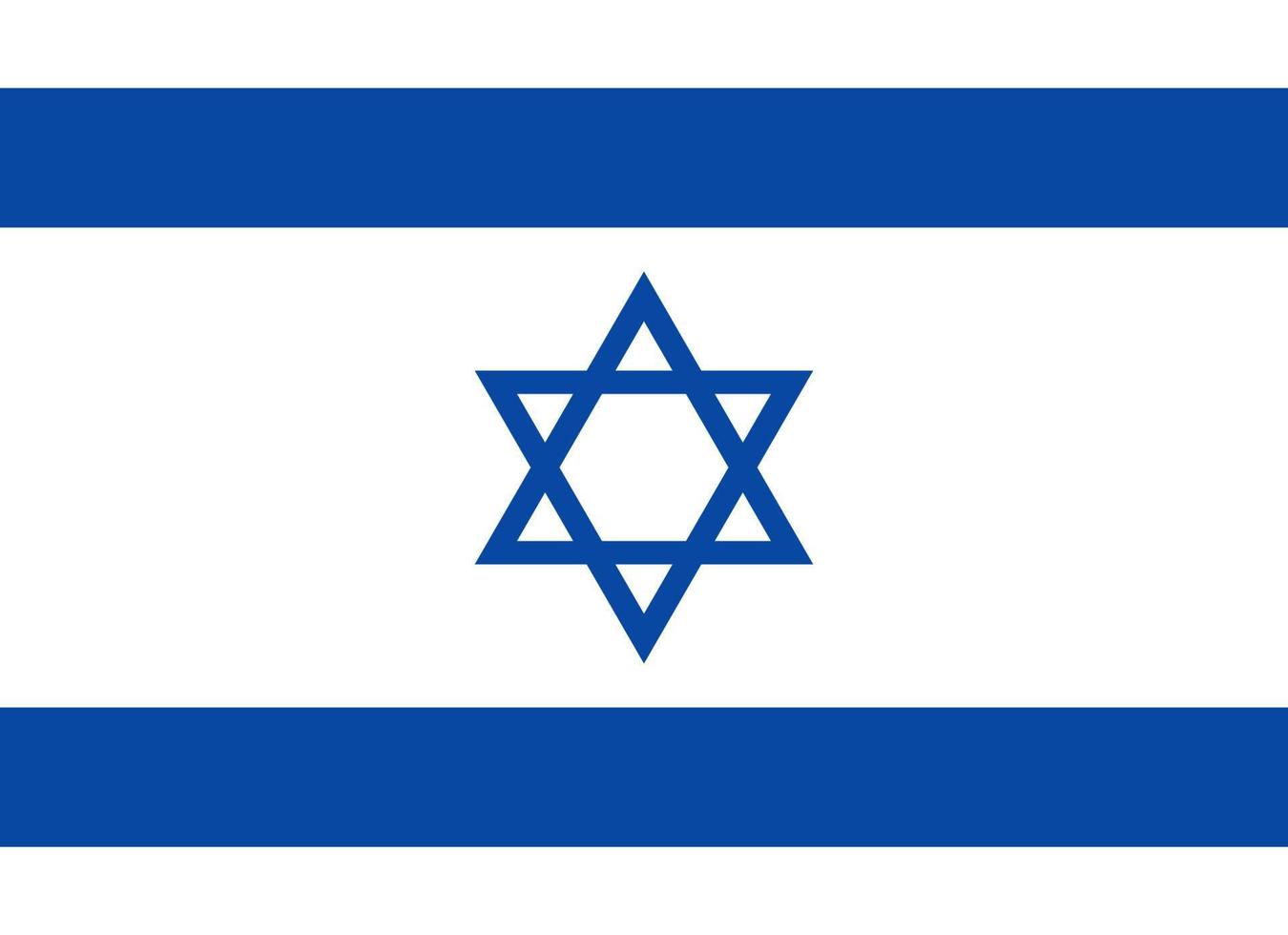 Flag of Israel. Symbol of Independence Day, souvenir soccer game, button language, icon. vector