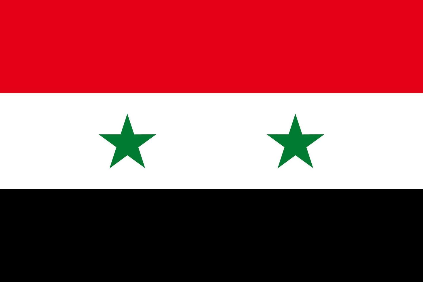 Flag of Syria. Symbol of Independence Day, souvenir soccer game, button language, icon. vector