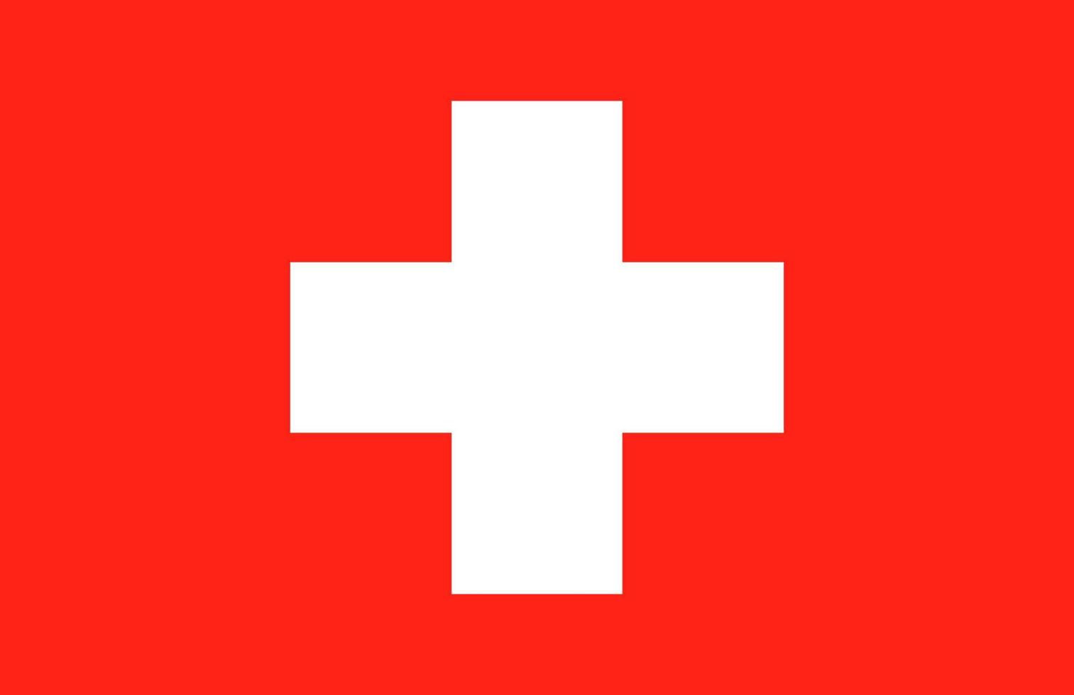 Flag of Switzerland. Symbol of Independence Day, souvenir soccer game, button language, icon. vector