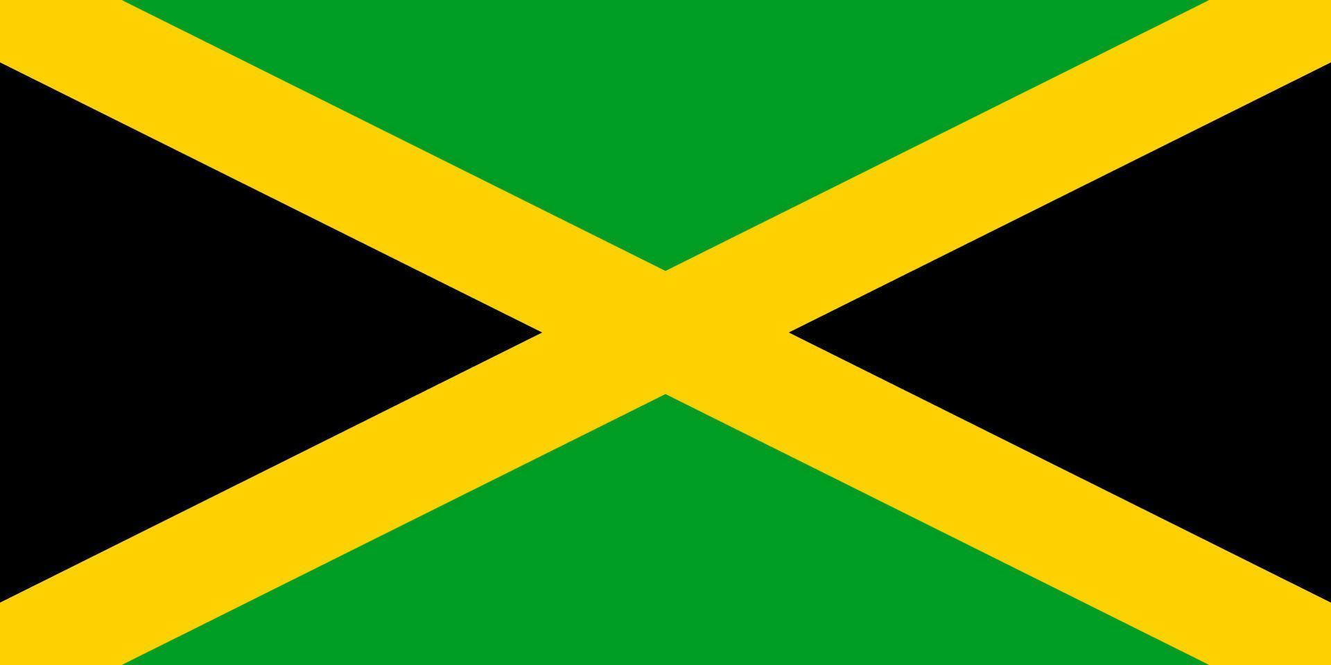 Flag of Jamaica. Symbol of Independence Day, souvenir sport game, button language, icon. vector