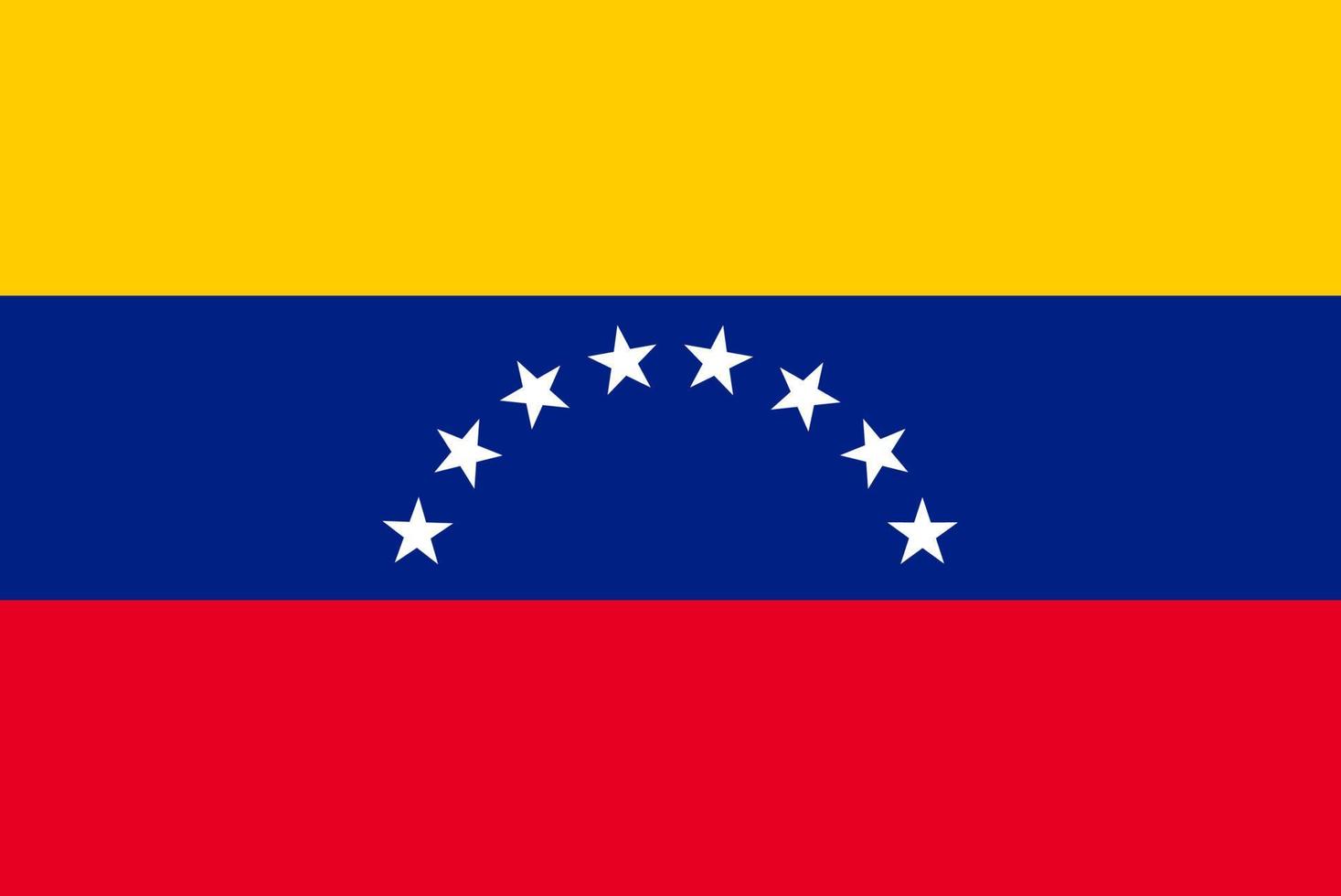 Flag of Venezuela. Symbol of Independence Day, souvenir soccer game, button language, icon. vector