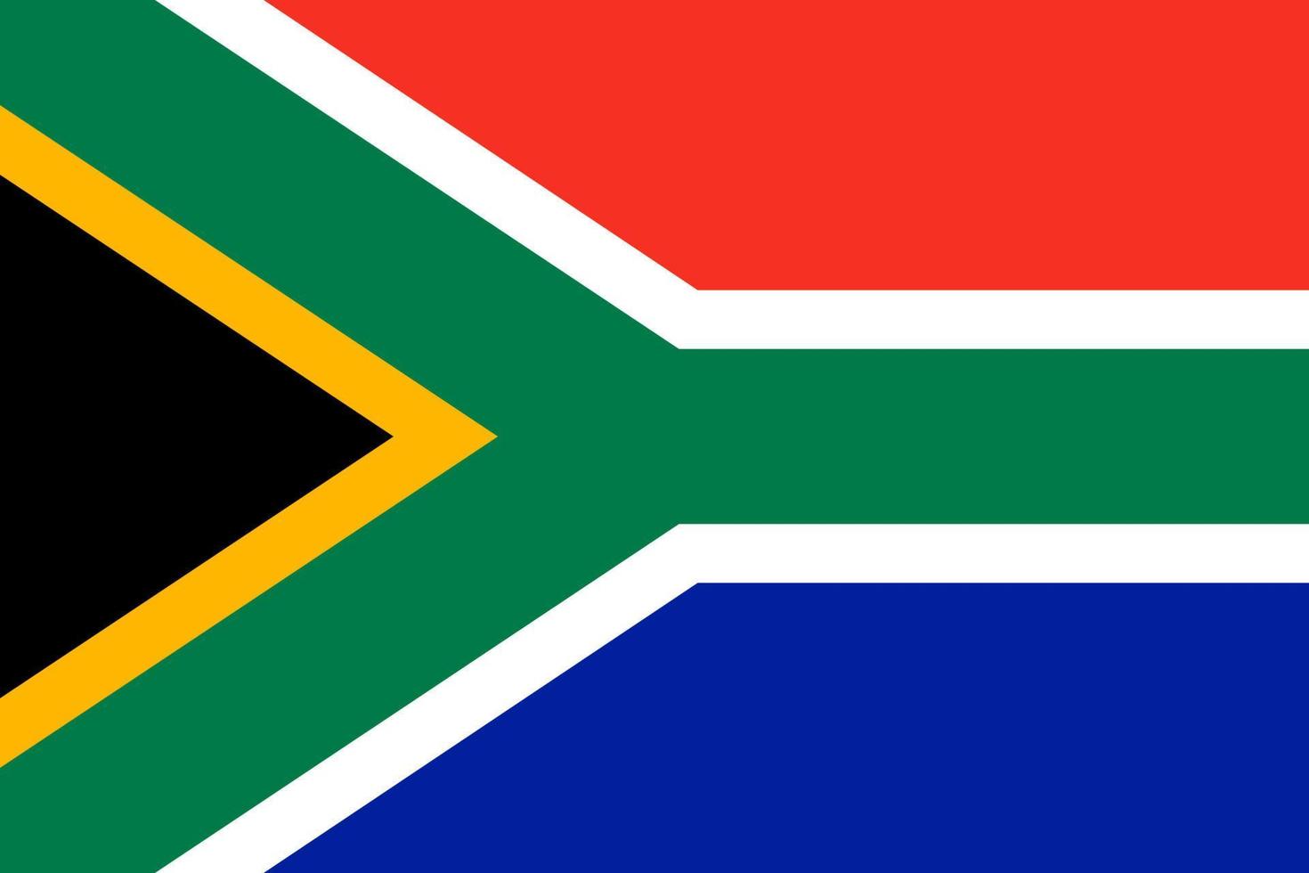 bandera de sudáfrica. símbolo del día de la independencia, juego deportivo de recuerdo, idioma de botones, icono. vector