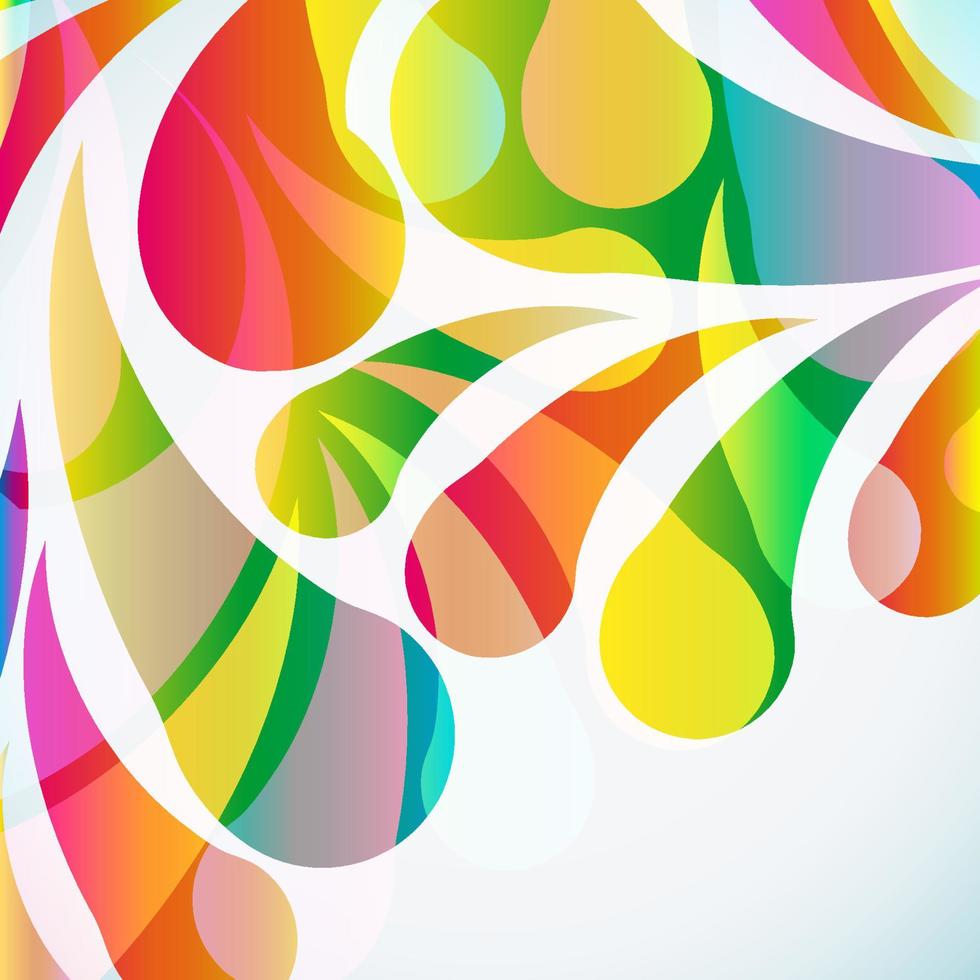 Abstract colorful arc-drop background. Vector. vector