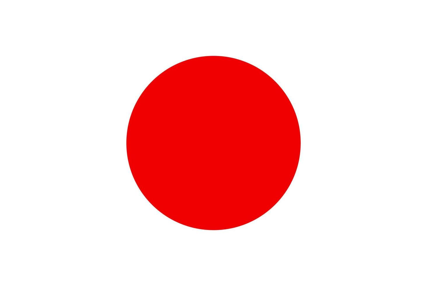 Flag of Japan. Symbol of Independence Day, souvenir soccer game, button language, icon. vector