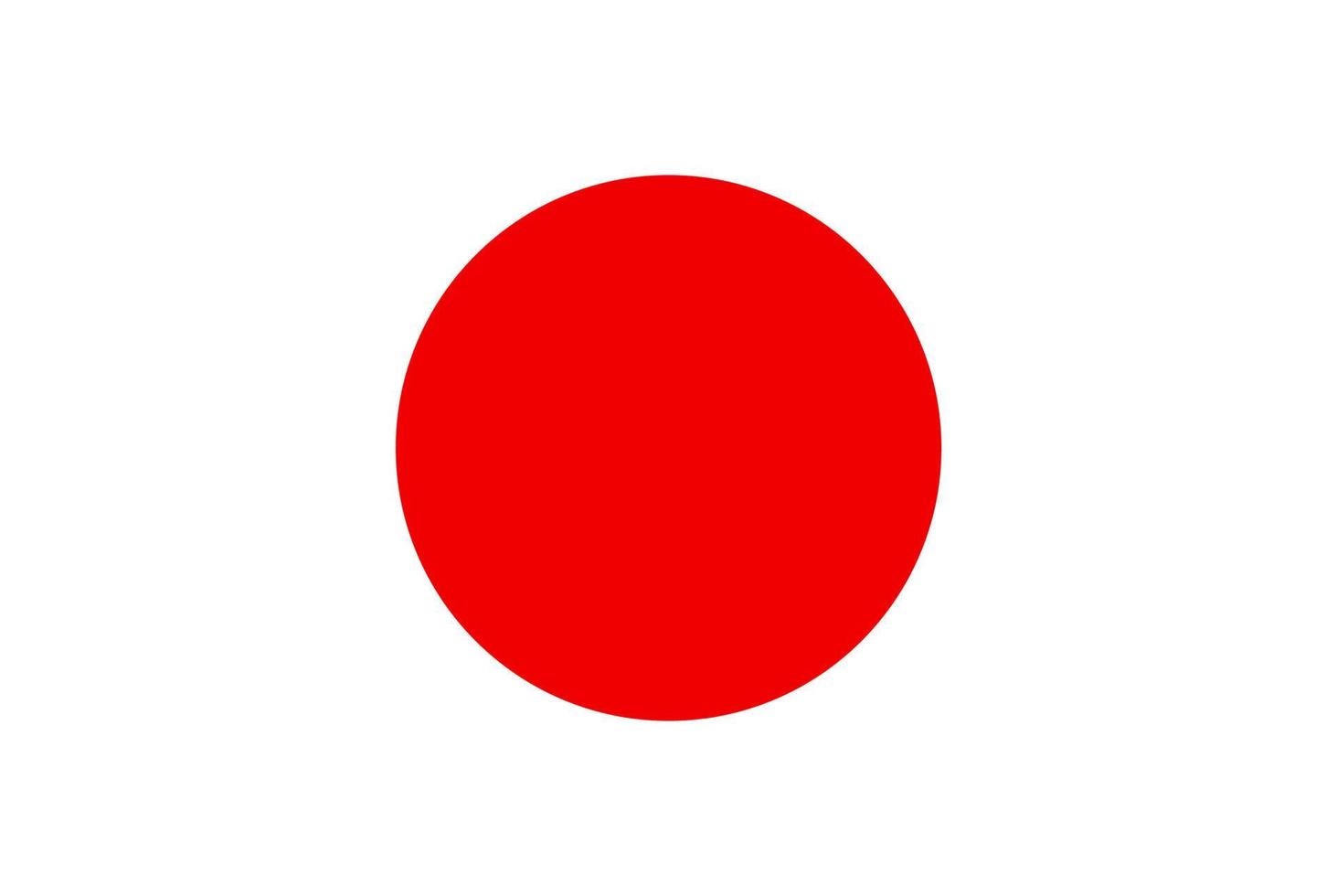 bandera de japón símbolo del día de la independencia, partido de fútbol de recuerdo, lenguaje de botones, icono. vector