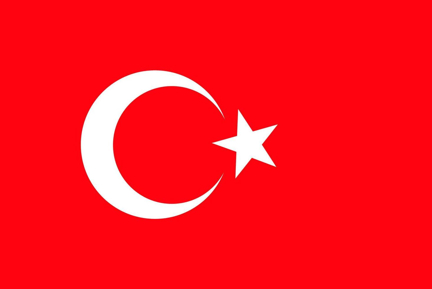 Flag of Turkey. Symbol of Independence Day, souvenir soccer game, button language, icon. vector