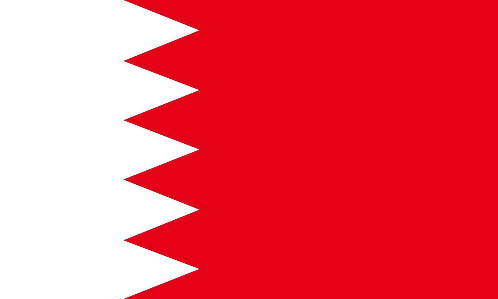 Flag of Bahrain. Symbol of Independence Day, souvenir soccer game, button language, icon. vector