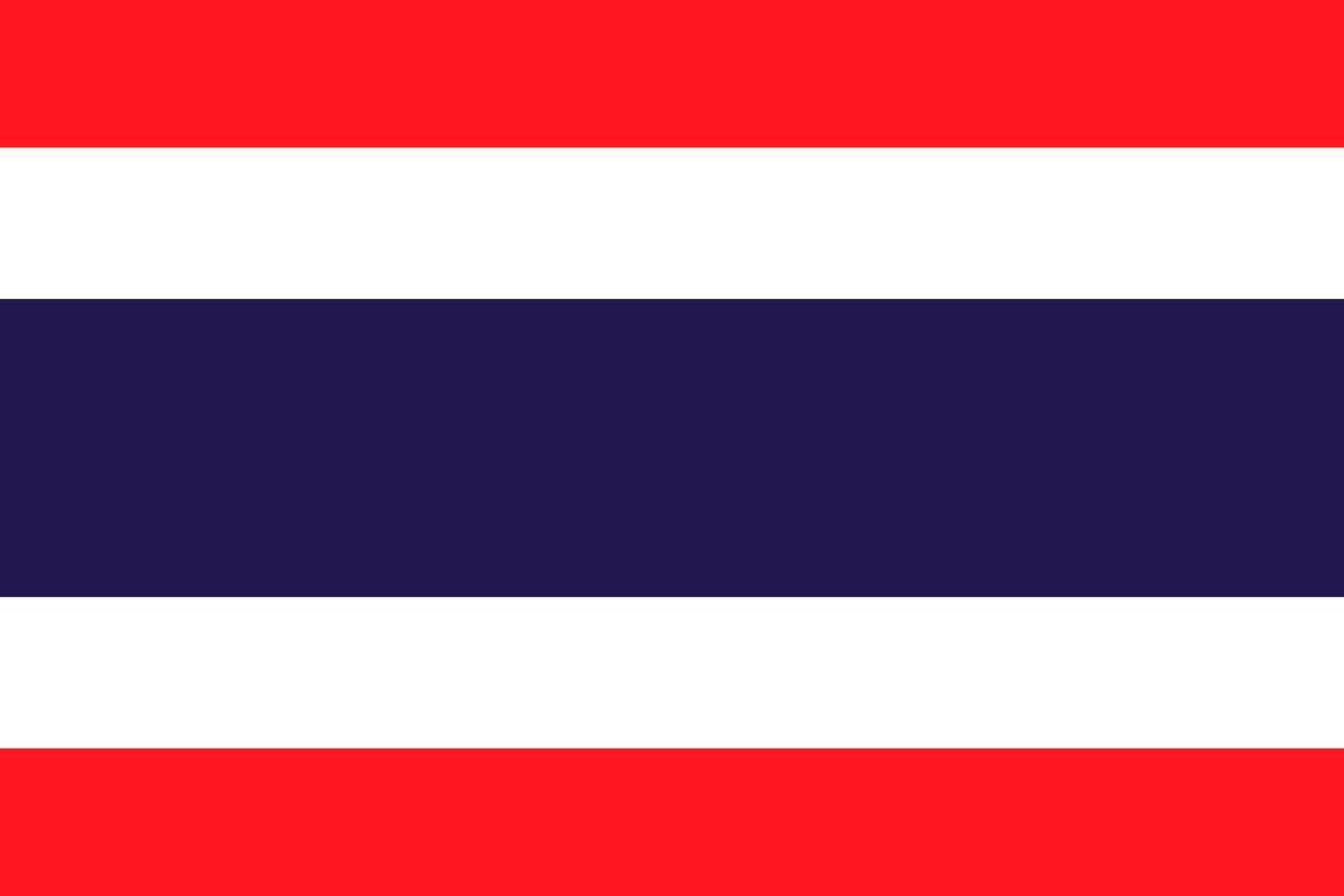 Flag of Thailand. Symbol of Independence Day, souvenir soccer game, button language, icon. vector
