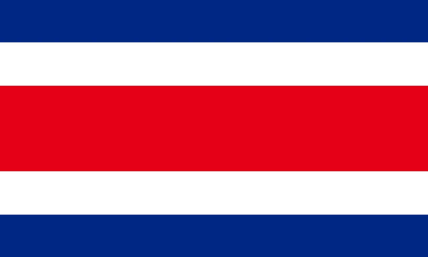Flag of Costa Rica. Symbol of Independence Day, souvenir soccer game, button language, icon. vector