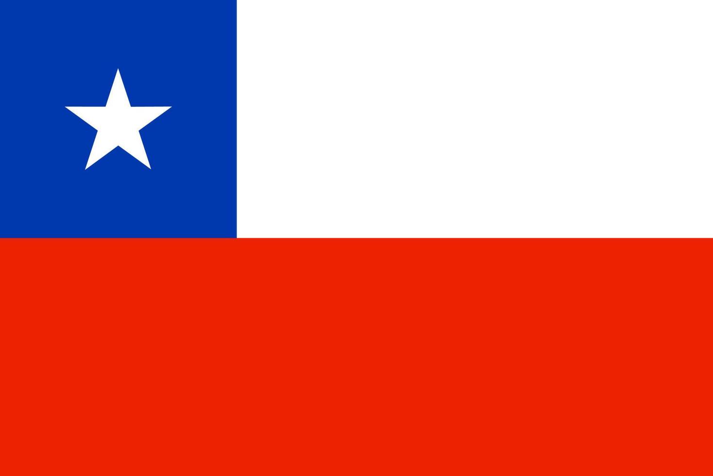 Flag of Chile. Symbol of Independence Day, souvenir soccer game, button language, icon. vector