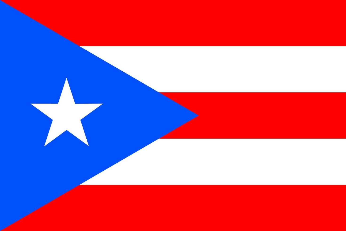 Flag of Puerto Rico. Symbol of Independence Day, souvenir sport game, button language, icon. vector