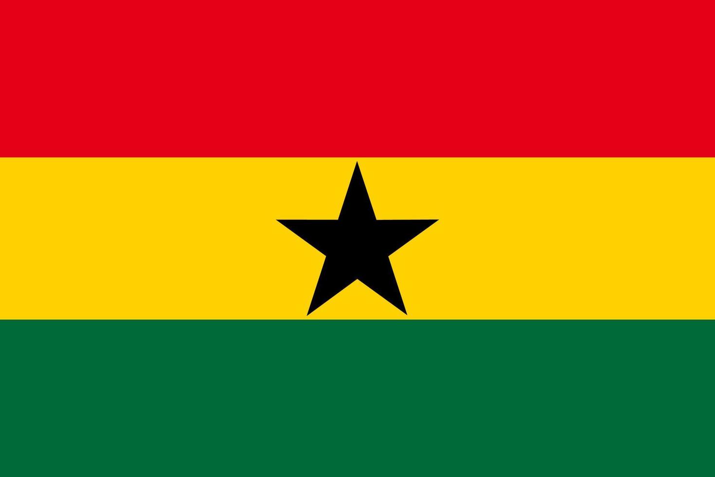 Flag of Ghana. Symbol of Independence Day, souvenir sport game, button language, icon. vector