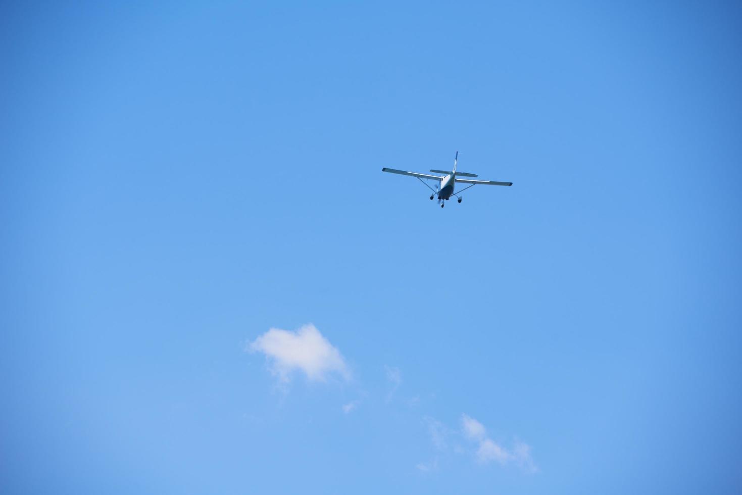 Small airplane view photo