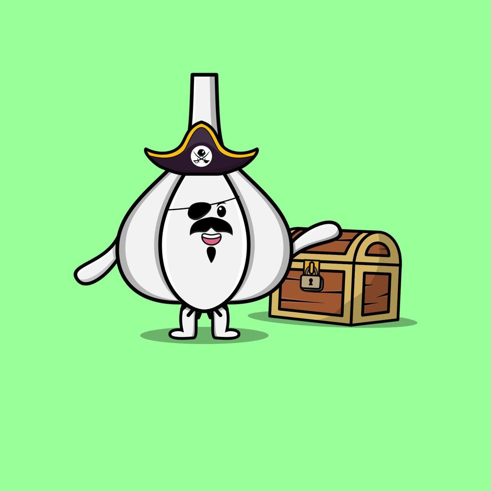 Pirata de ajo de dibujos animados lindo con cofre del tesoro 12694096 Vector en Vecteezy Pirata de ajo de dibujos animados lindo con cofre del tesoro 12694096 Vector en Vecteezy