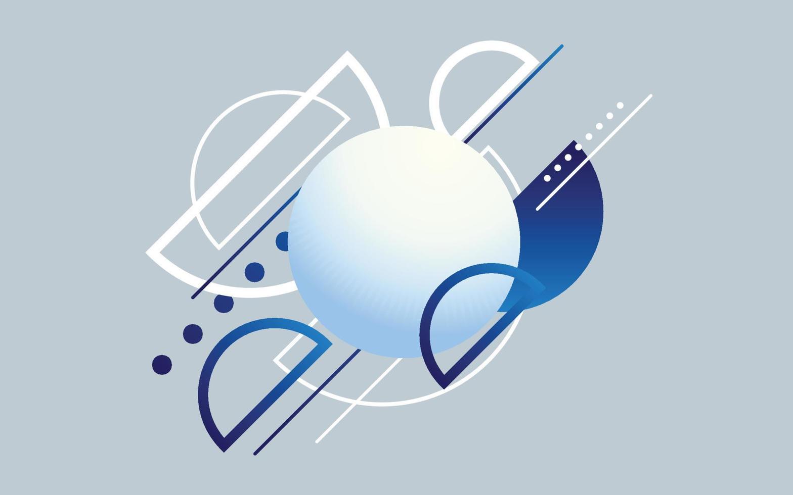 Abstract Blue Modern Technology Background. Vector illustration