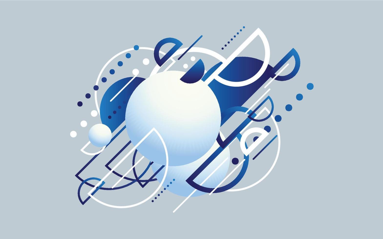 Abstract Blue Modern Technology Background. Vector illustration