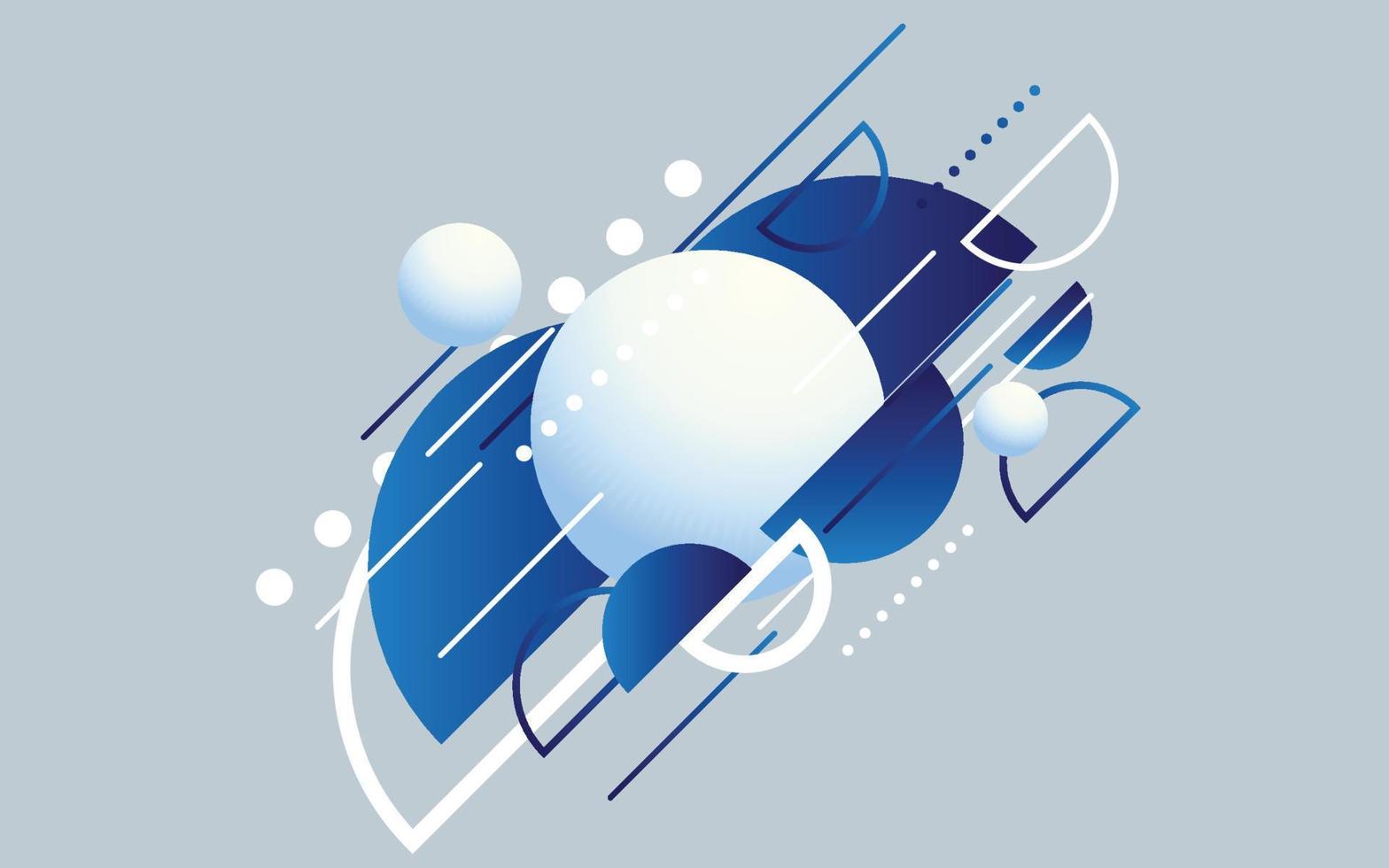 Abstract Blue Modern Technology Background. Vector illustration