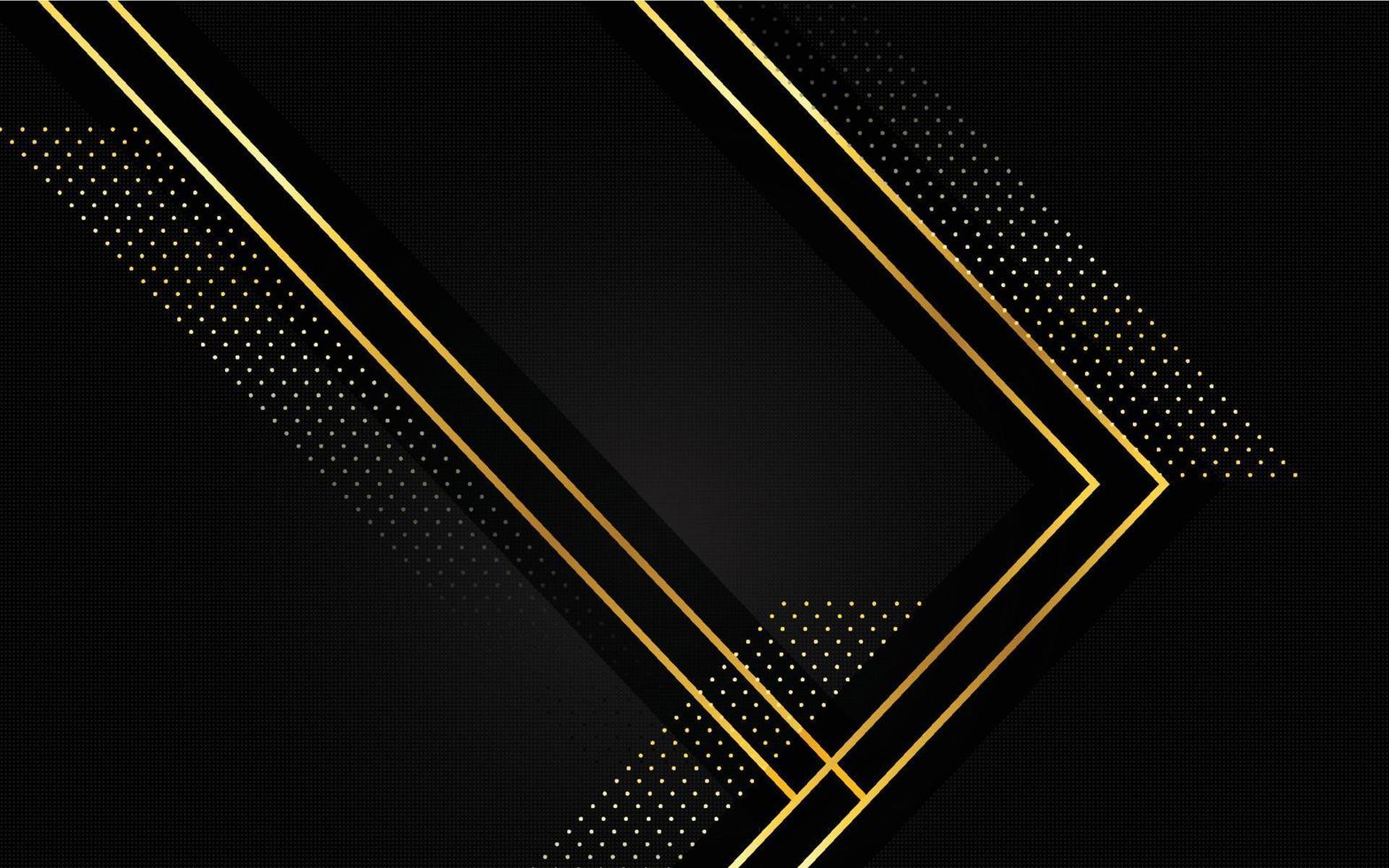 Golden sparkling with golden glitter isolated on black background. Vector golden frame.