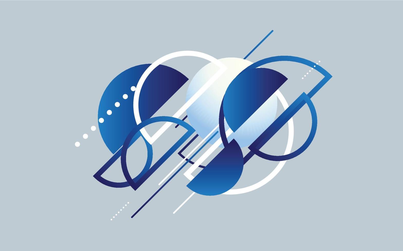 Abstract Blue Modern Technology Background. Vector illustration