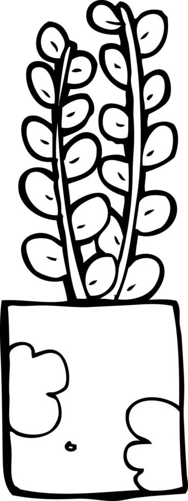 line drawing plant vector