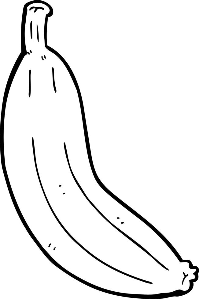 line drawing cartoon banana 12694483 Vector Art at Vecteezy
