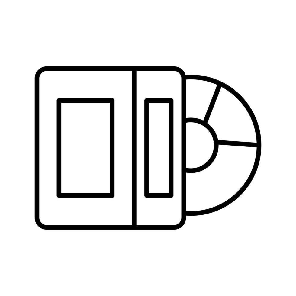 icono de vector de disco compacto