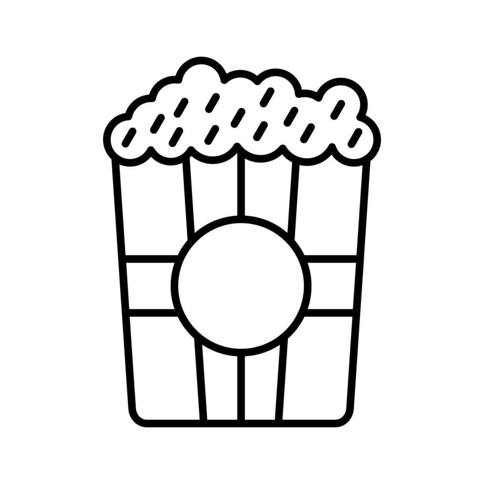 icono de vector de palomitas de maíz