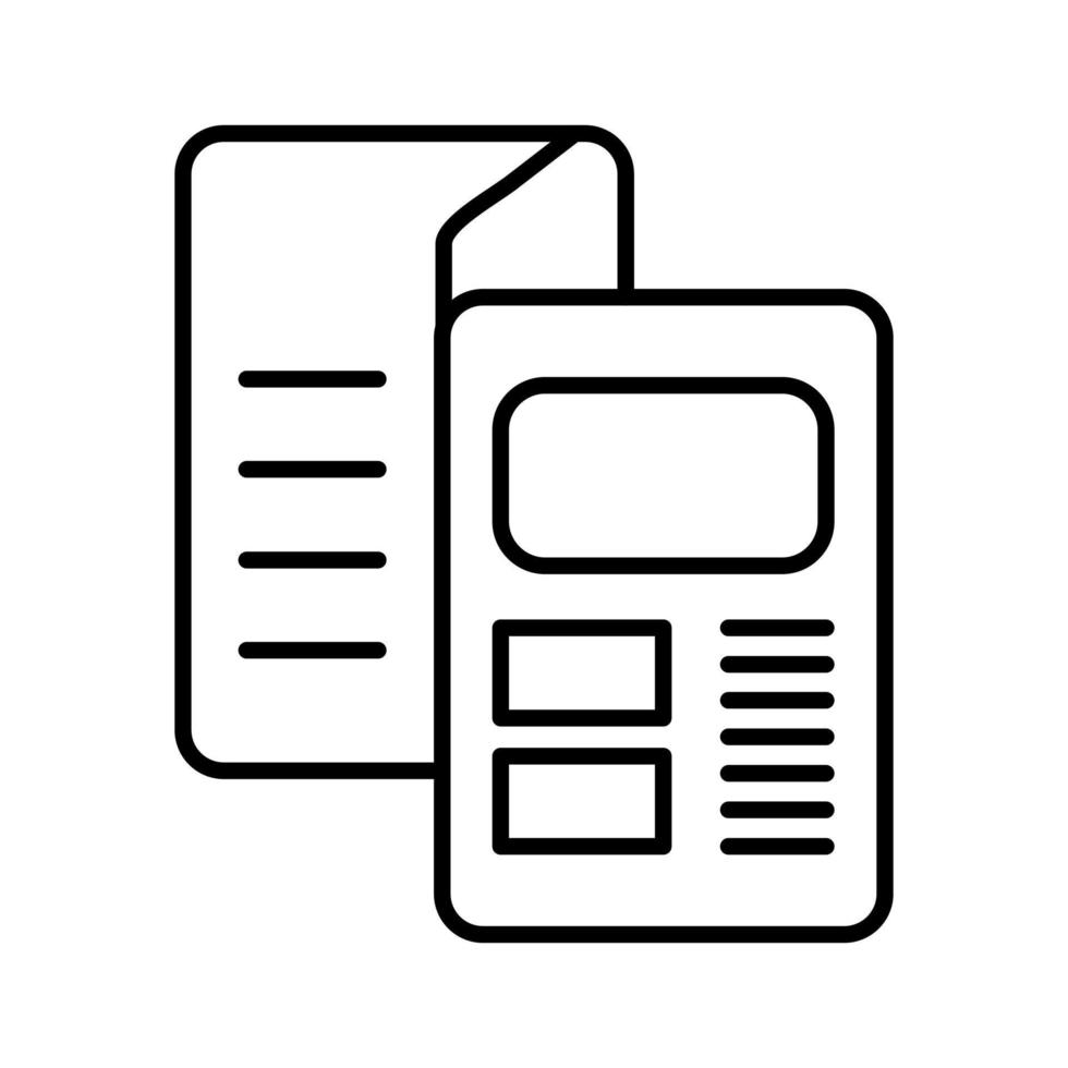 Brochure Vector Icon