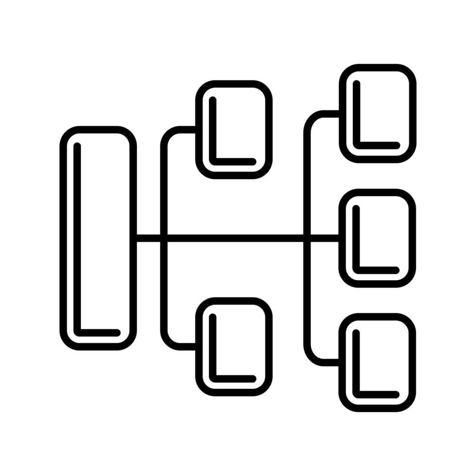 icono de vector de organización