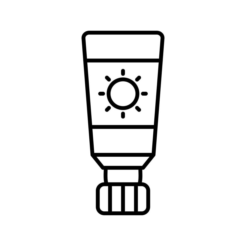 icono de vector de protector solar