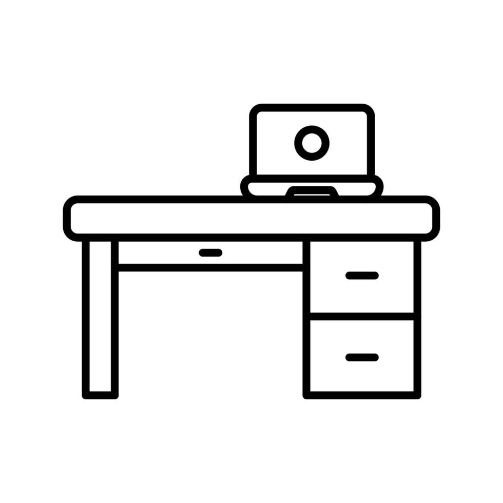 Office Desk Vector Icon 12694804 Vector Art at Vecteezy