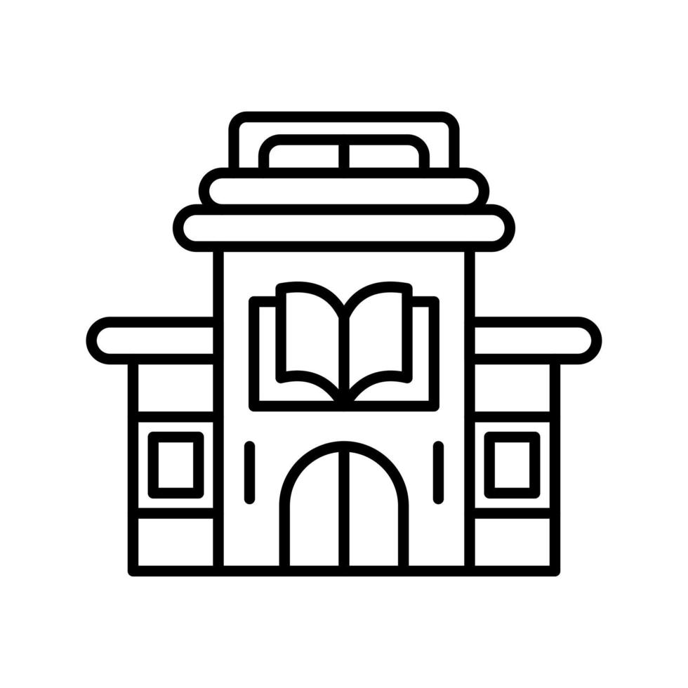 icono de vector de biblioteca