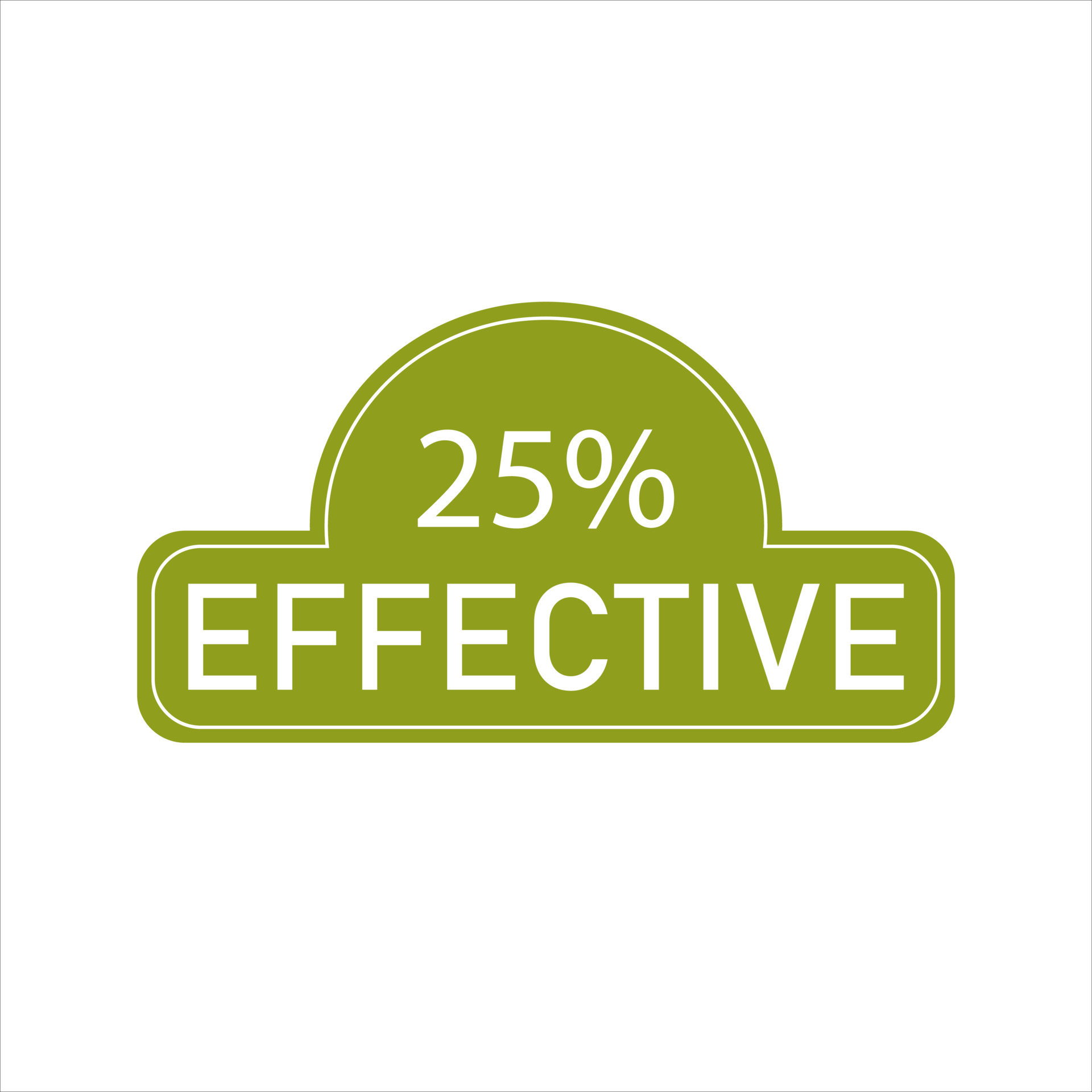 25 Percentage Effective Sign Label Vector Art Illustration With 25-percentage-effective-sign-label-vector-art-illustration-with