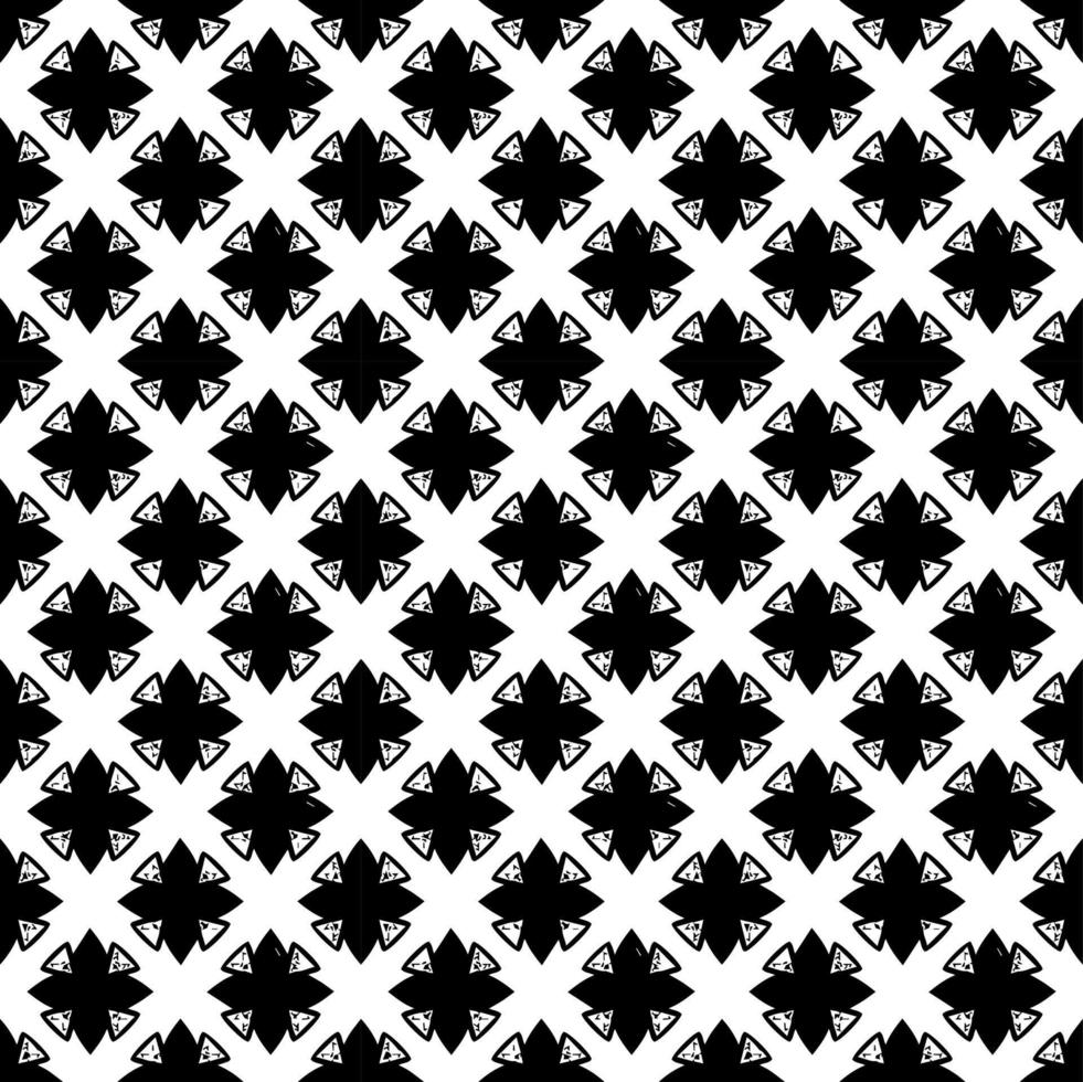 textura de patrón transparente en blanco y negro. diseño gráfico ornamental en escala de grises. adornos de mosaico. plantilla de patrón vector