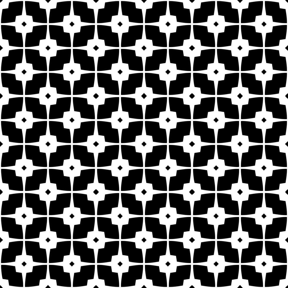 Black and white seamless pattern texture. Greyscale ornamental graphic design. vector