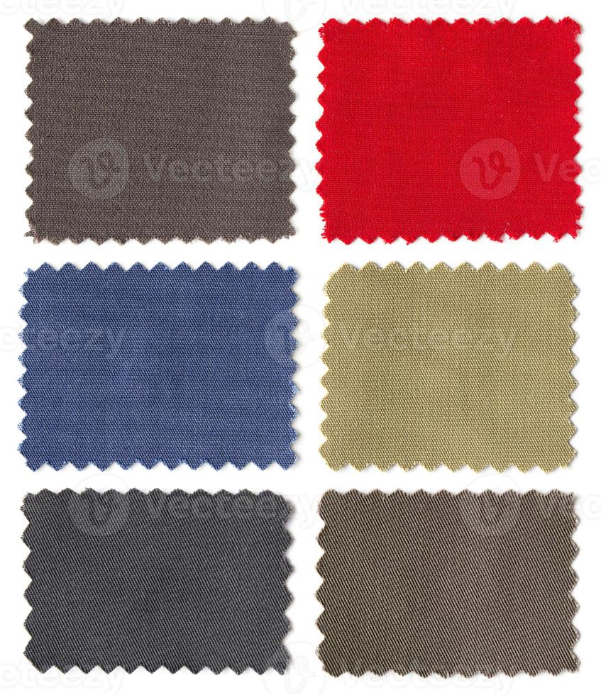 set of fabric swatch samples texture photo