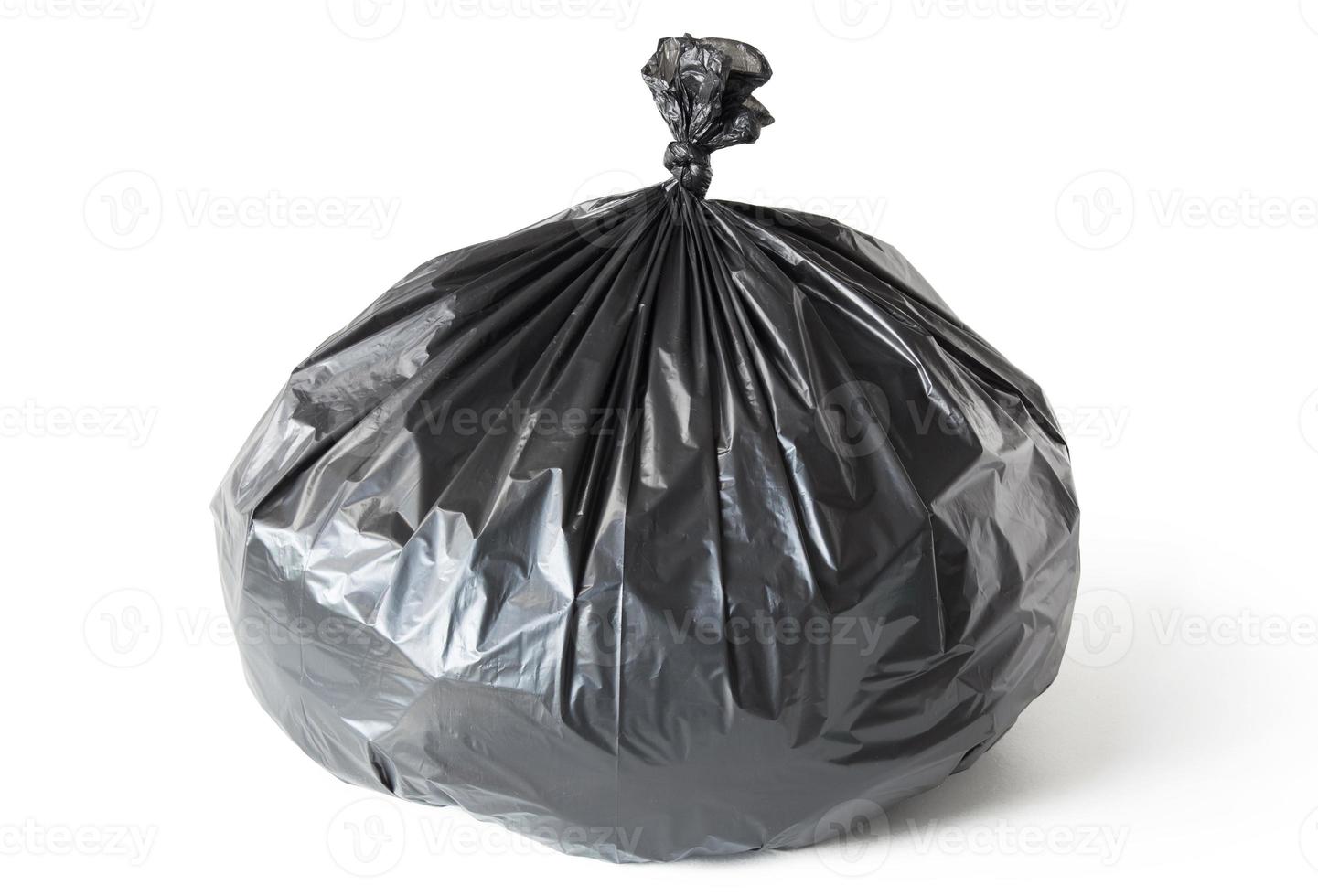 Garbage bag isolated on white background photo