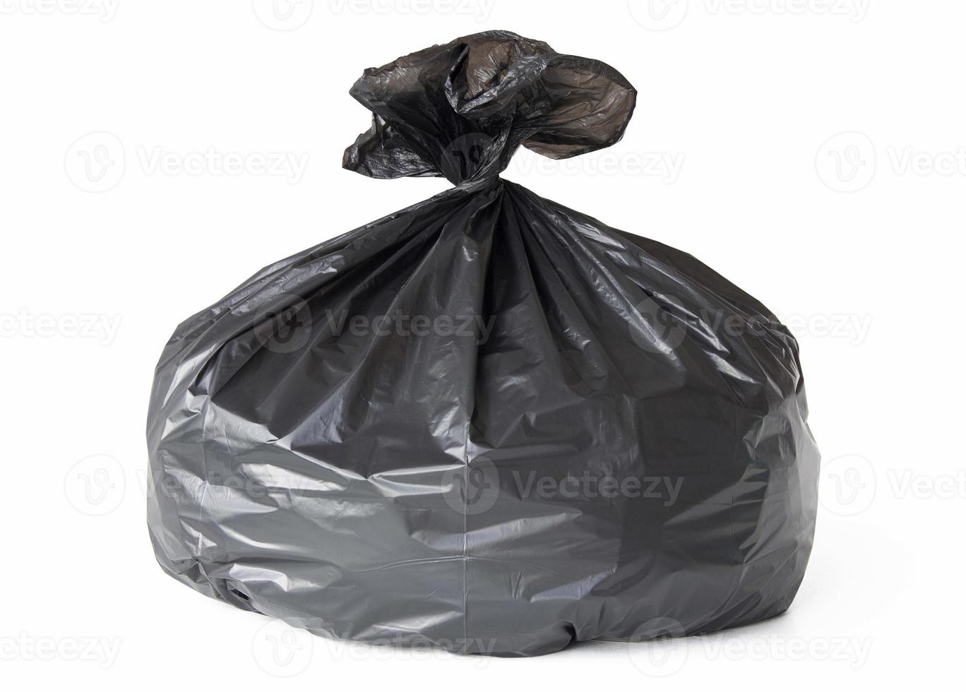 Garbage bag isolated on white background photo