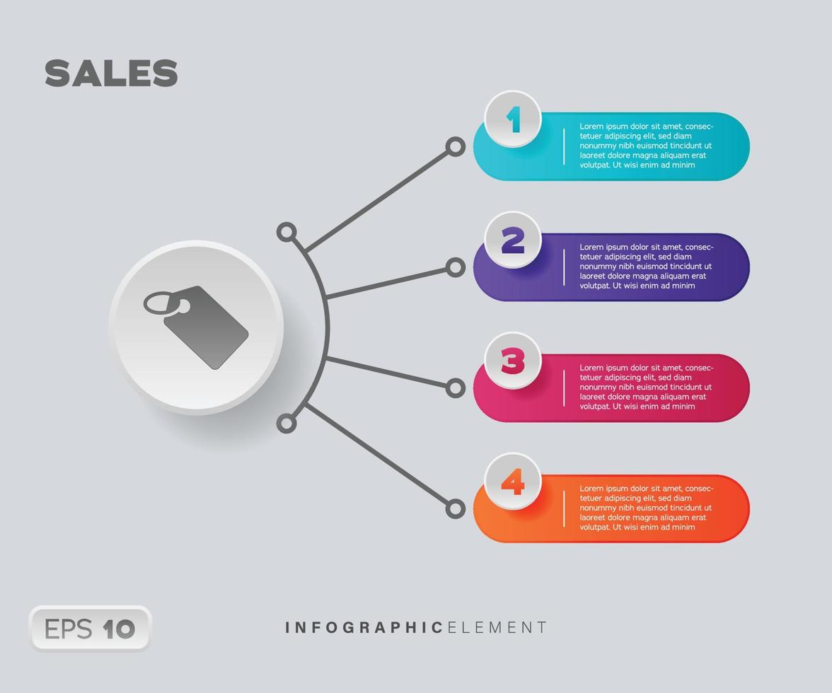 Sail Boat Infographic Element vector