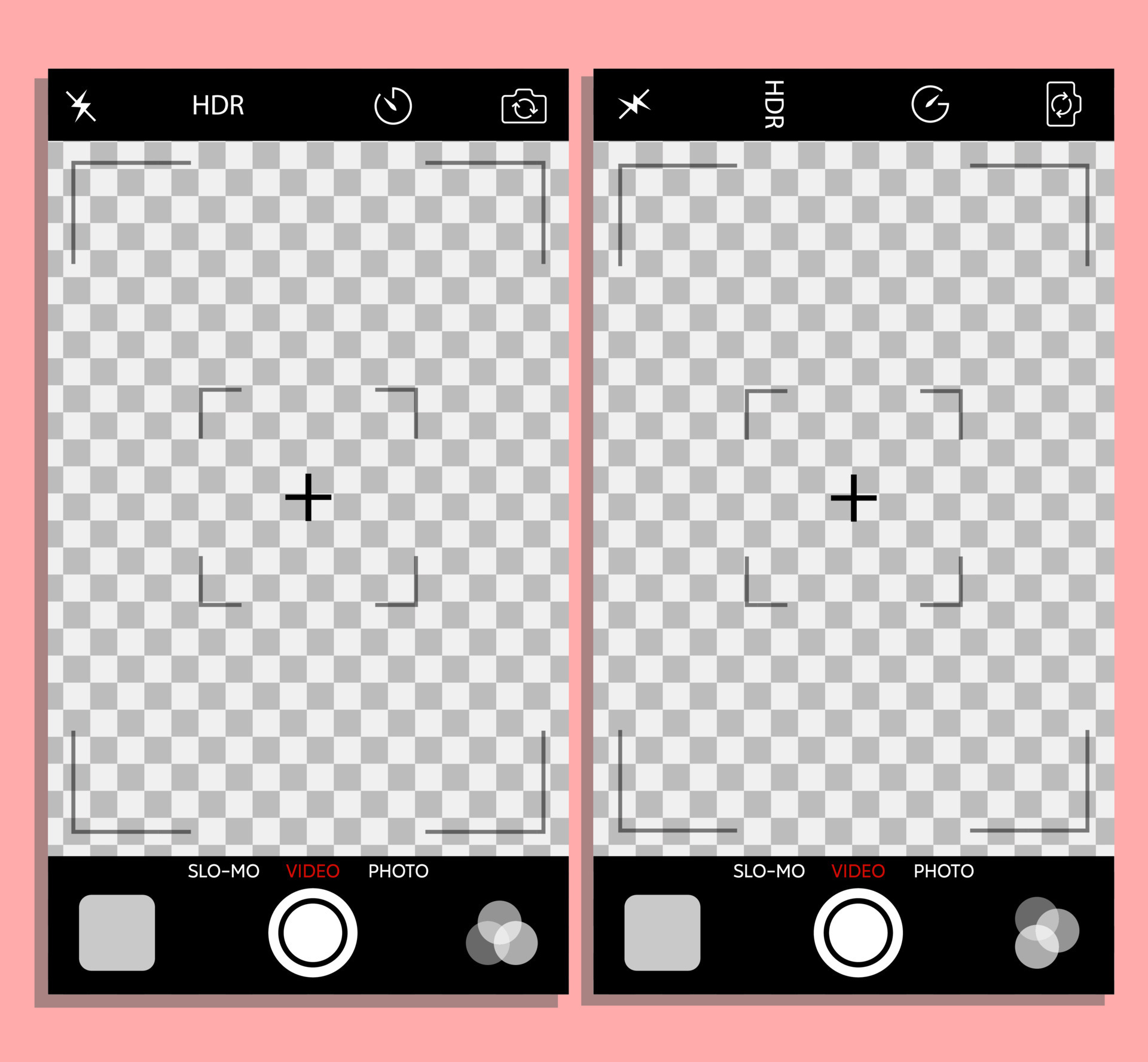 Mobile Phone Record Frame Camera Viewfinder 12696537 Vector Art at Vecteezy