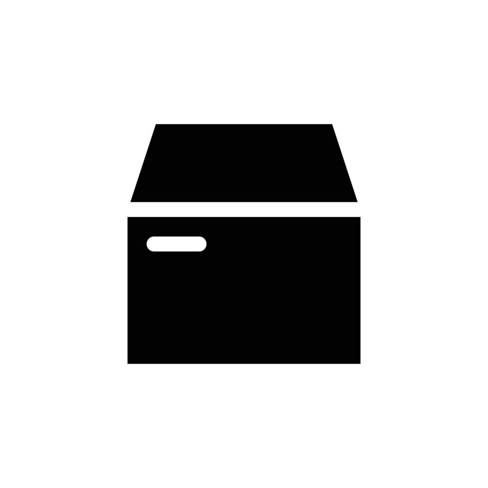 Cardboard Box Icon Free vector