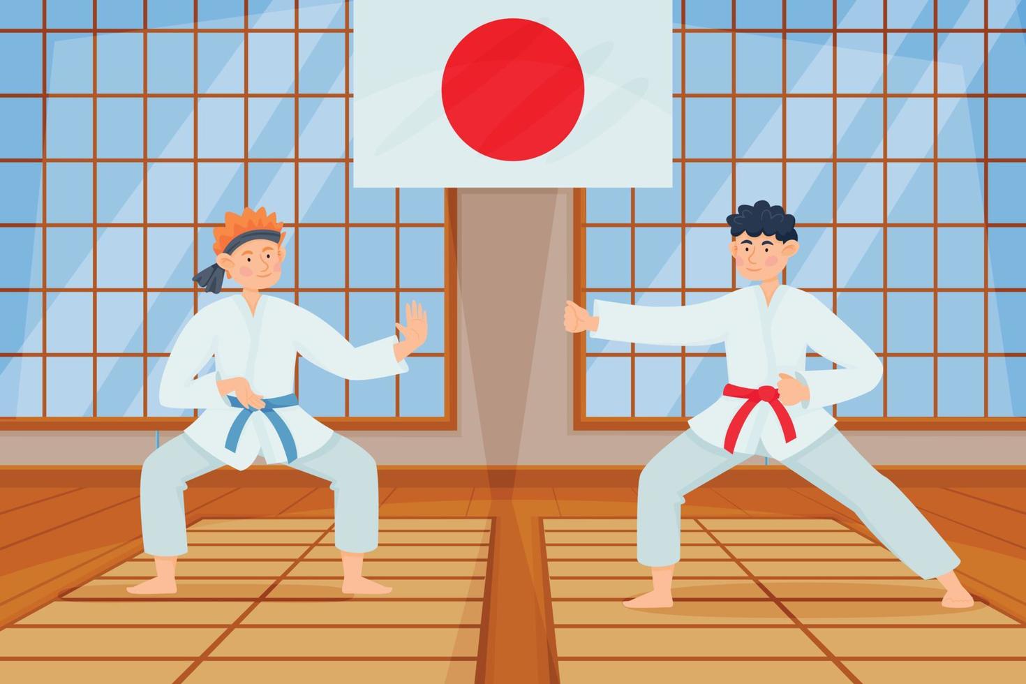 Fighters In Japan Composition vector