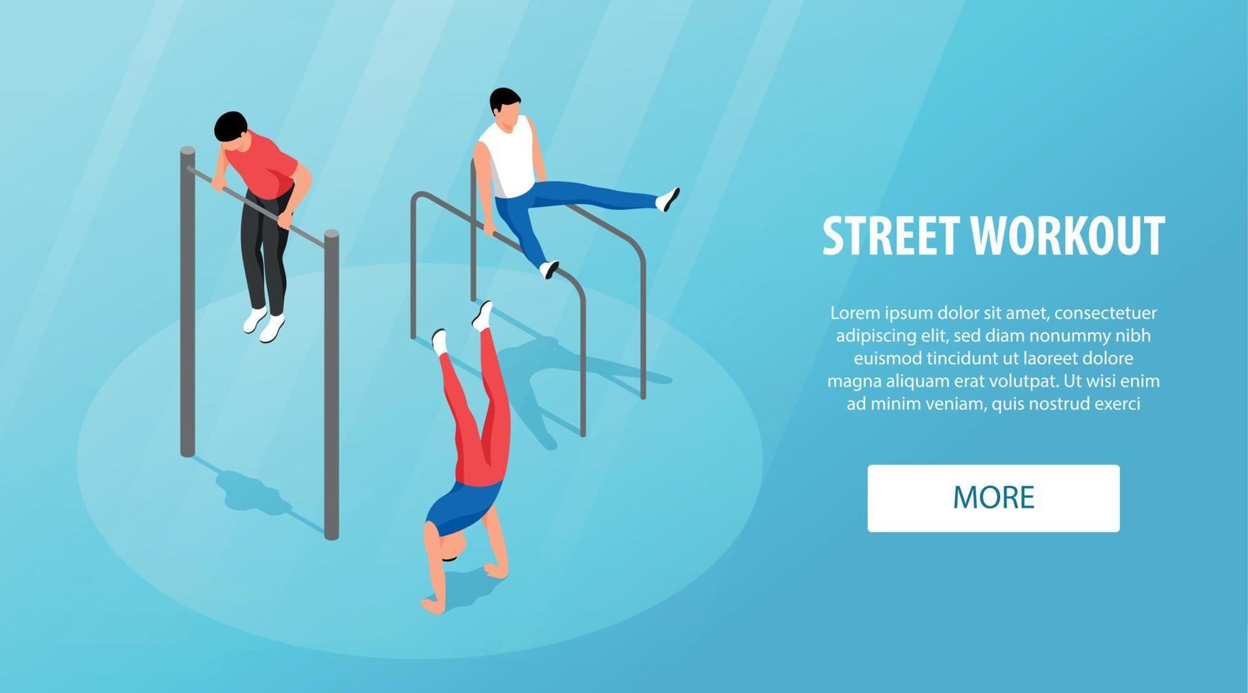 Street Workout Banner vector