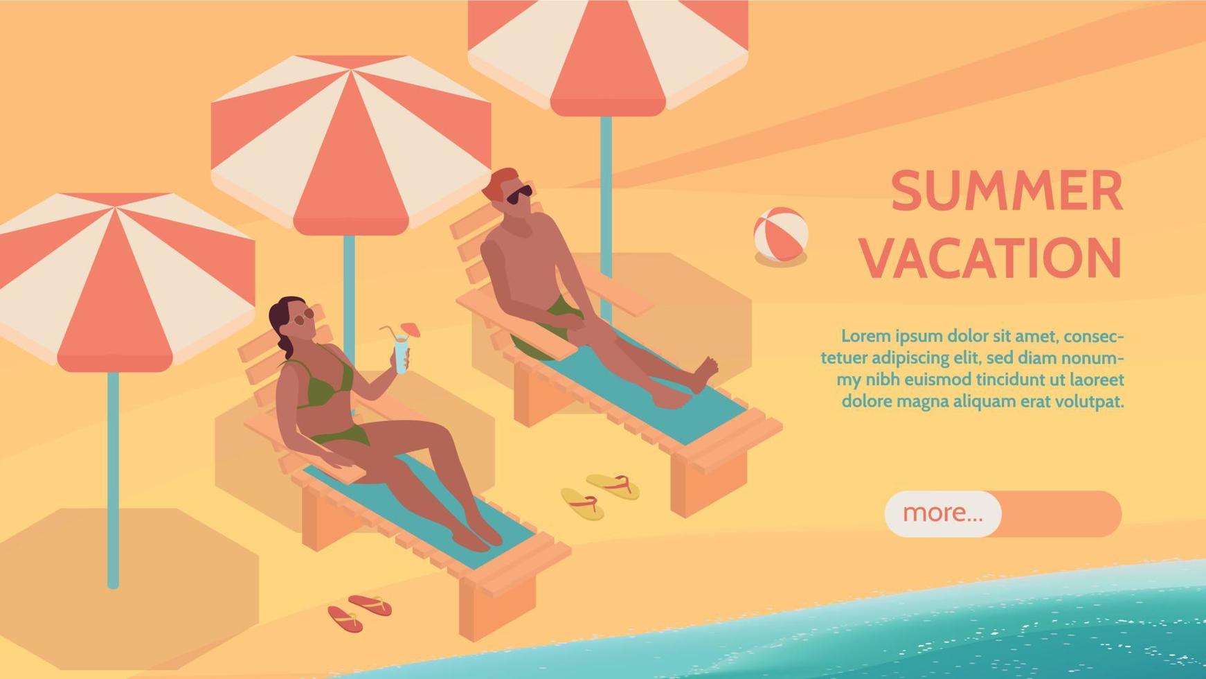 Summer Vacation Banner vector