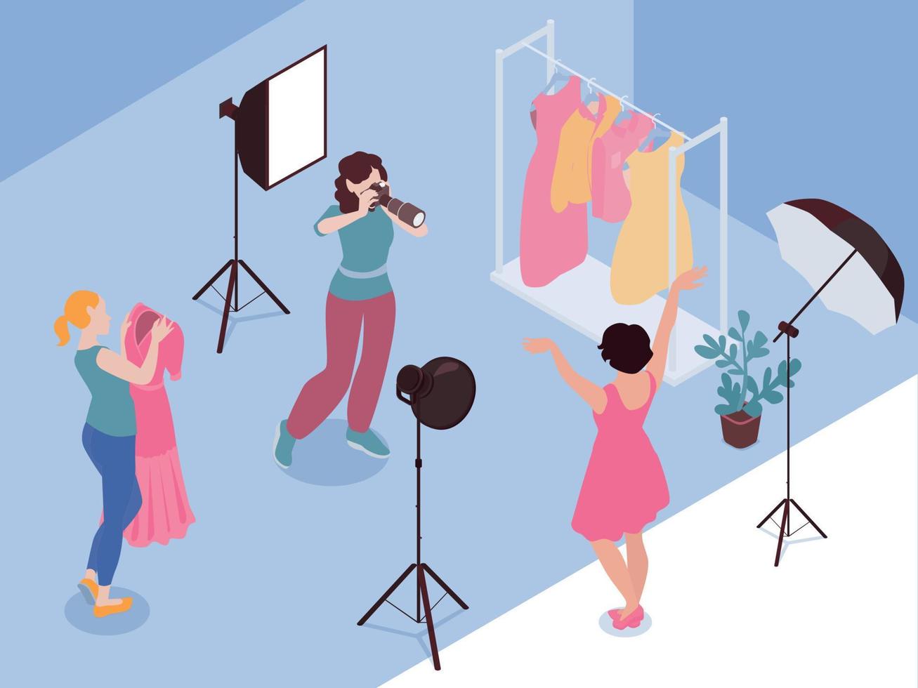 Fashion Photo Session Illustration vector